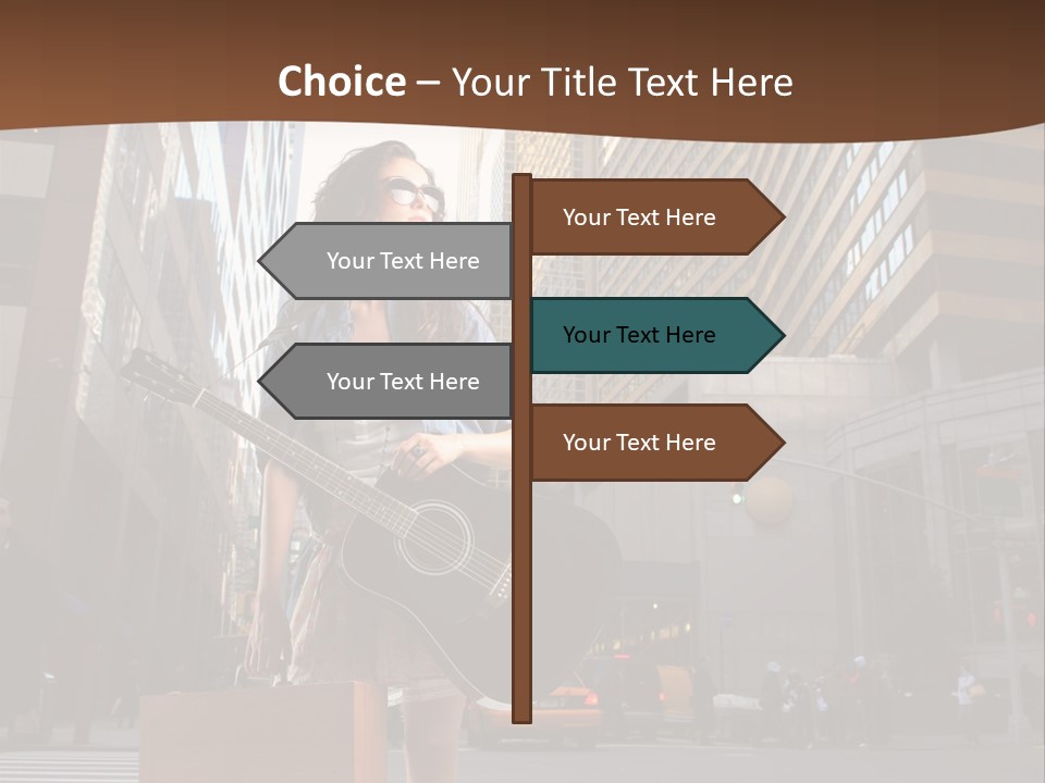 Musician Outdoor Guitar PowerPoint Template