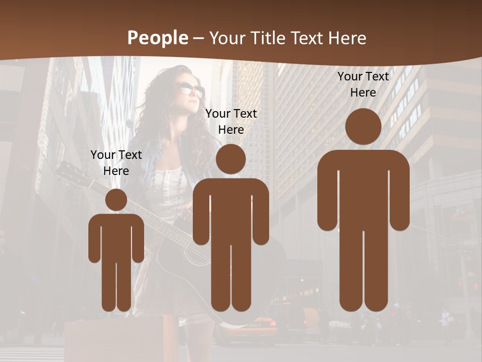 Musician Outdoor Guitar PowerPoint Template