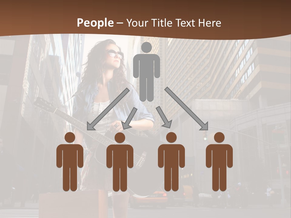 Musician Outdoor Guitar PowerPoint Template