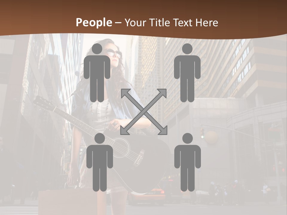 Musician Outdoor Guitar PowerPoint Template