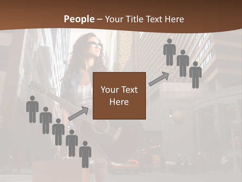 Musician Outdoor Guitar PowerPoint Template