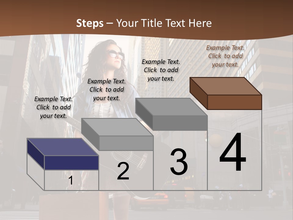 Musician Outdoor Guitar PowerPoint Template