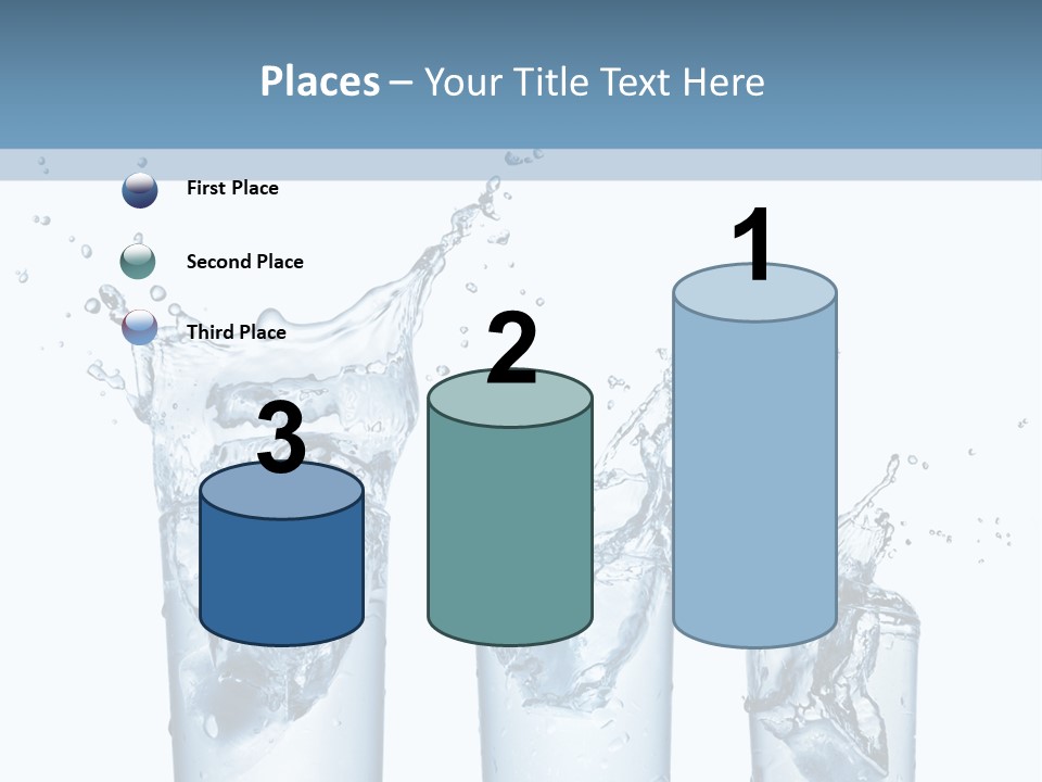 Light Cube Water PowerPoint Template