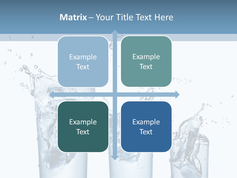 Light Cube Water PowerPoint Template