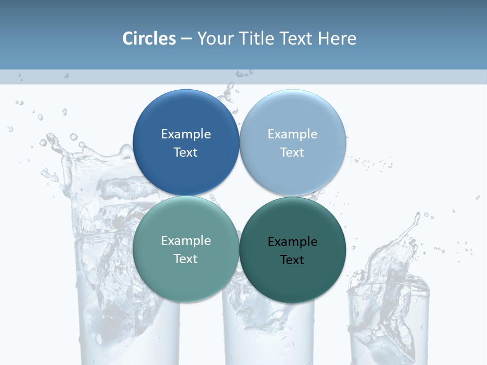 Light Cube Water PowerPoint Template