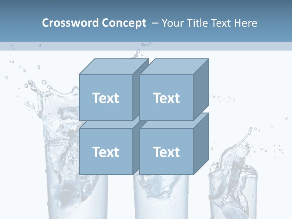 Light Cube Water PowerPoint Template