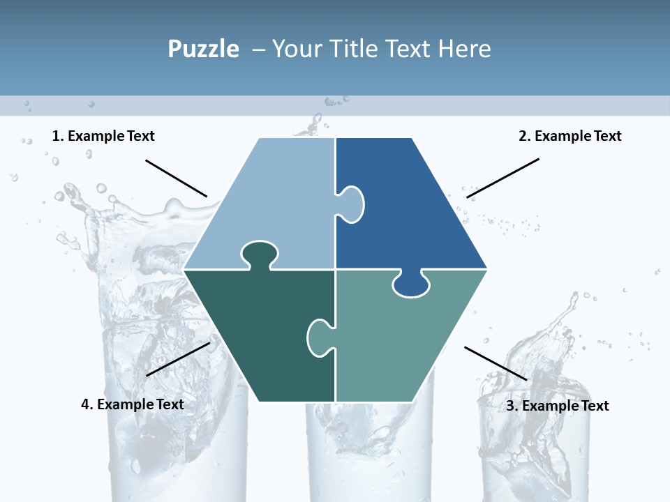 Light Cube Water PowerPoint Template