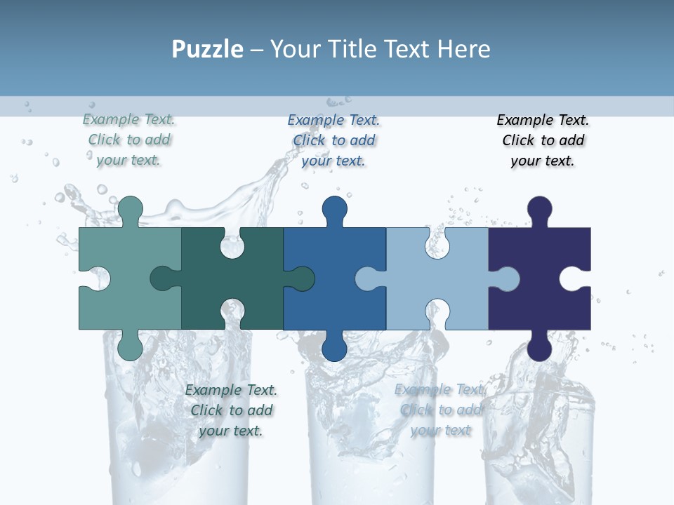 Light Cube Water PowerPoint Template