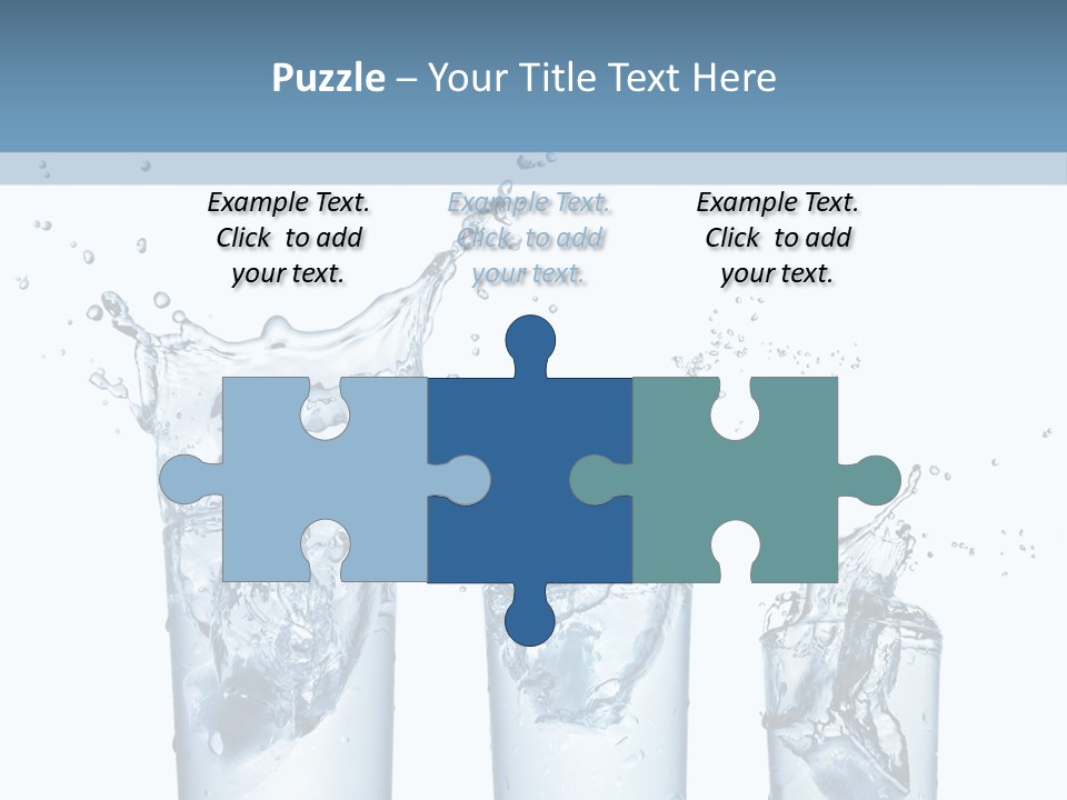 Light Cube Water PowerPoint Template