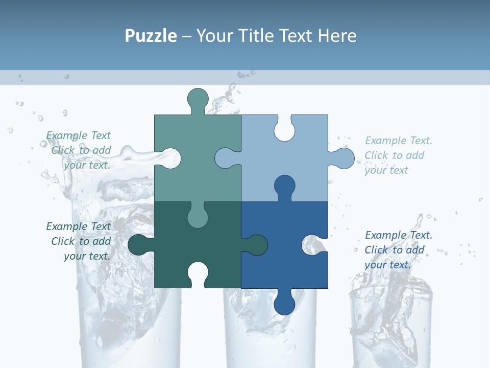 Light Cube Water PowerPoint Template