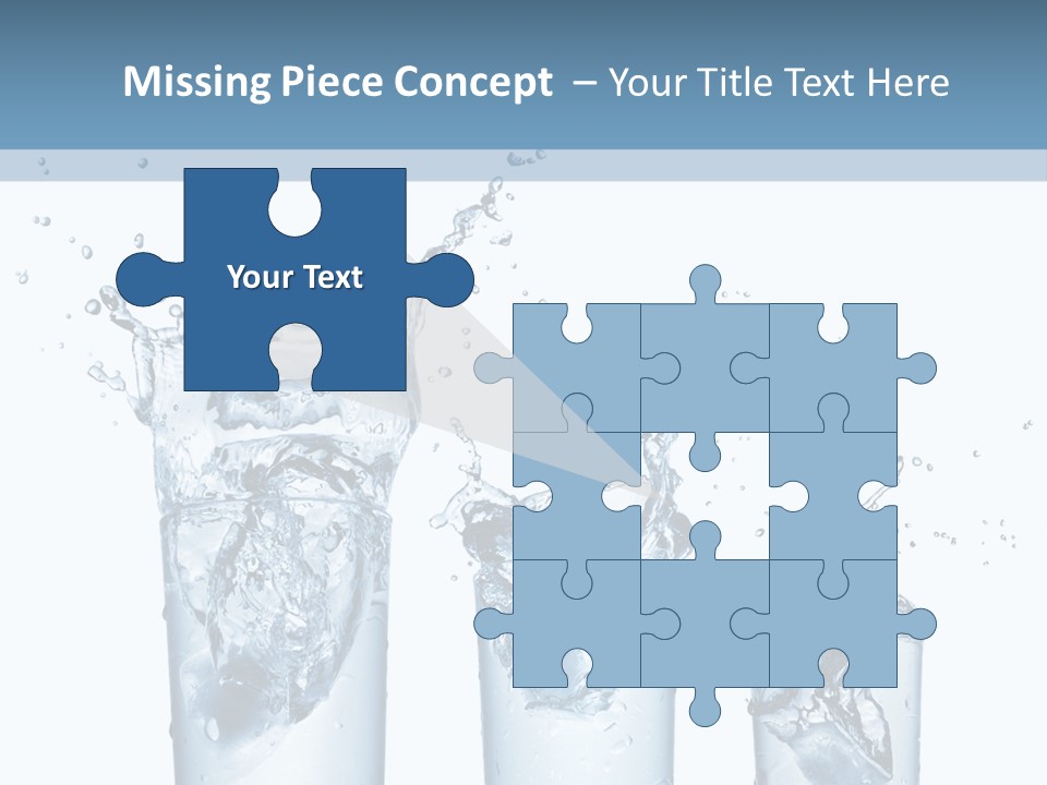 Light Cube Water PowerPoint Template