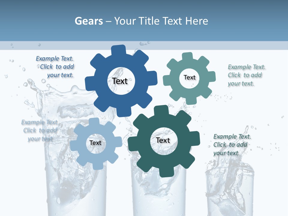 Light Cube Water PowerPoint Template