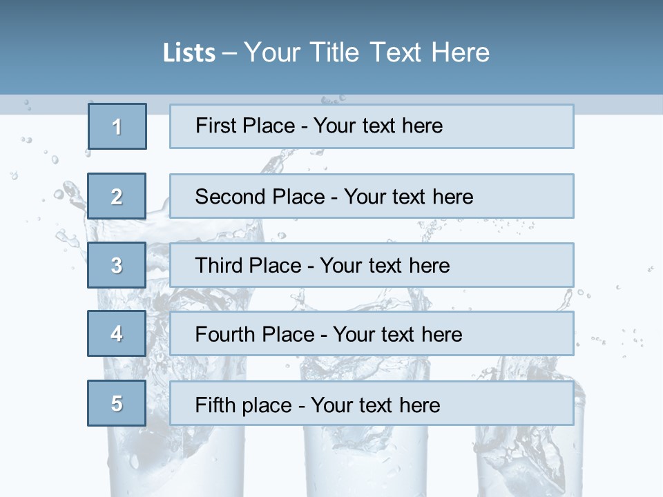 Light Cube Water PowerPoint Template