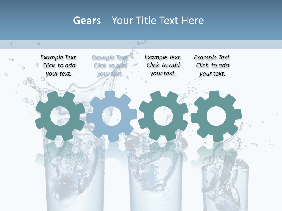 Light Cube Water PowerPoint Template