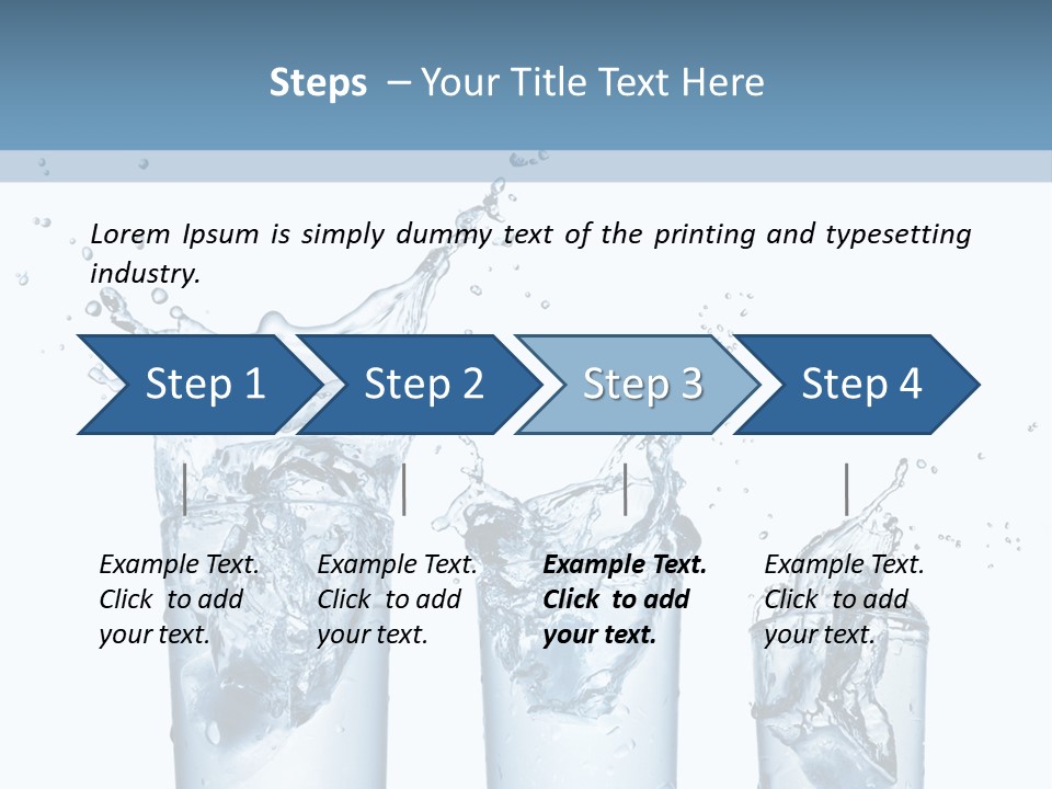 Light Cube Water PowerPoint Template