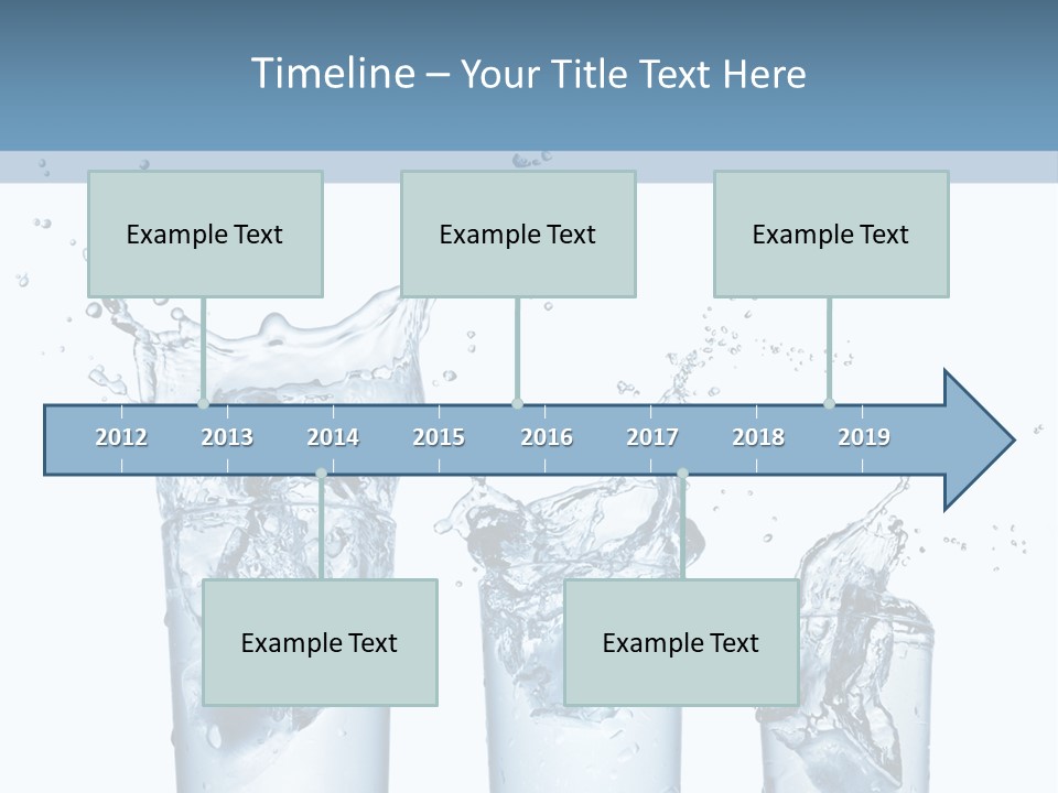 Light Cube Water PowerPoint Template