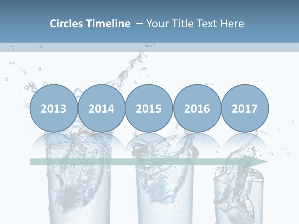 Light Cube Water PowerPoint Template