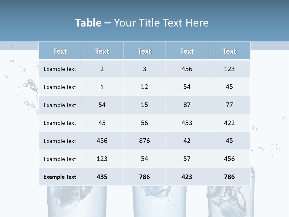 Light Cube Water PowerPoint Template