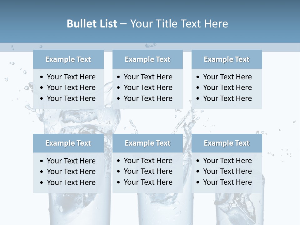 Light Cube Water PowerPoint Template