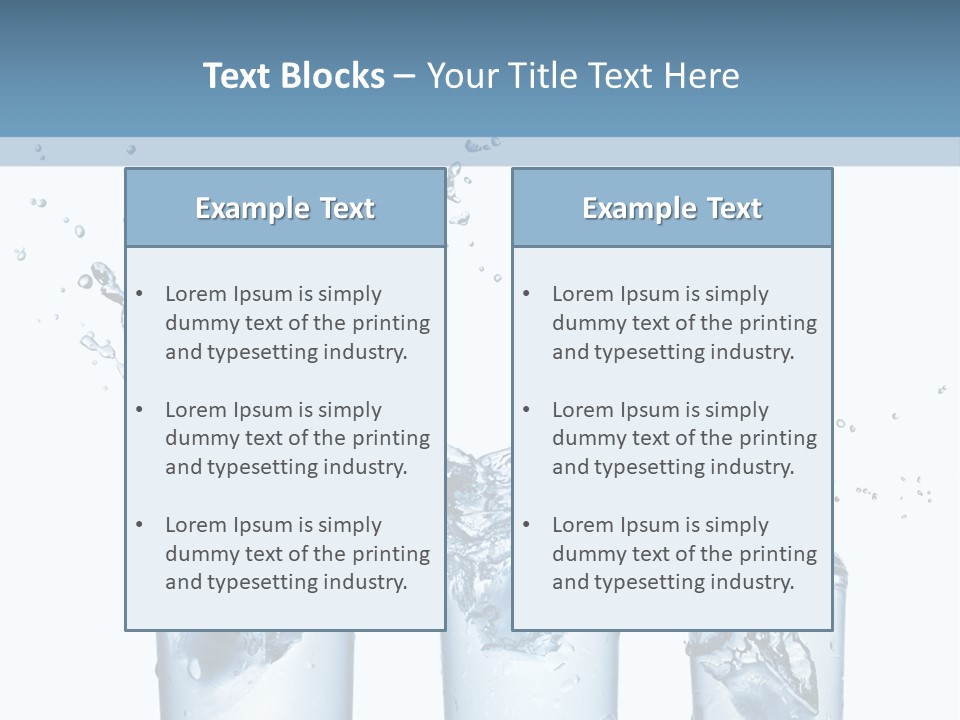 Light Cube Water PowerPoint Template