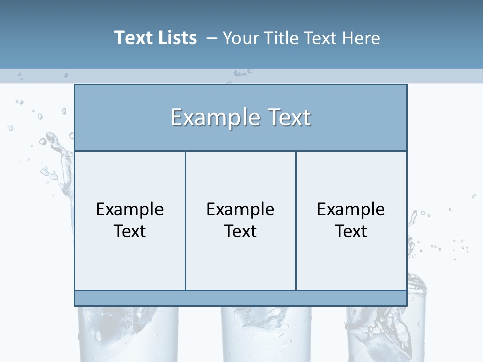 Light Cube Water PowerPoint Template