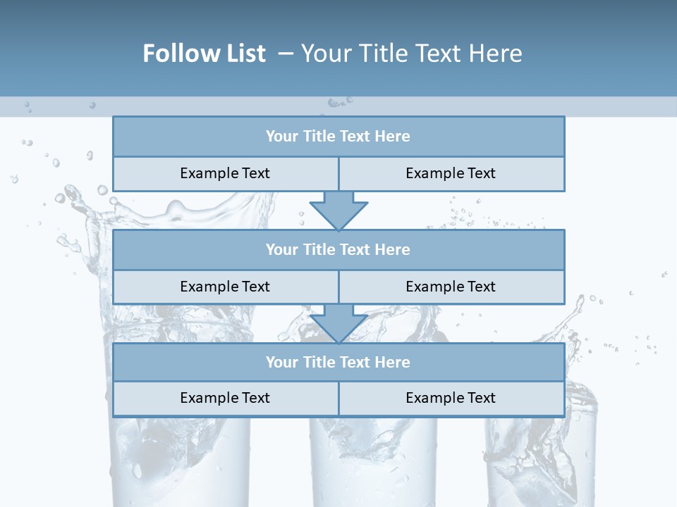 Light Cube Water PowerPoint Template