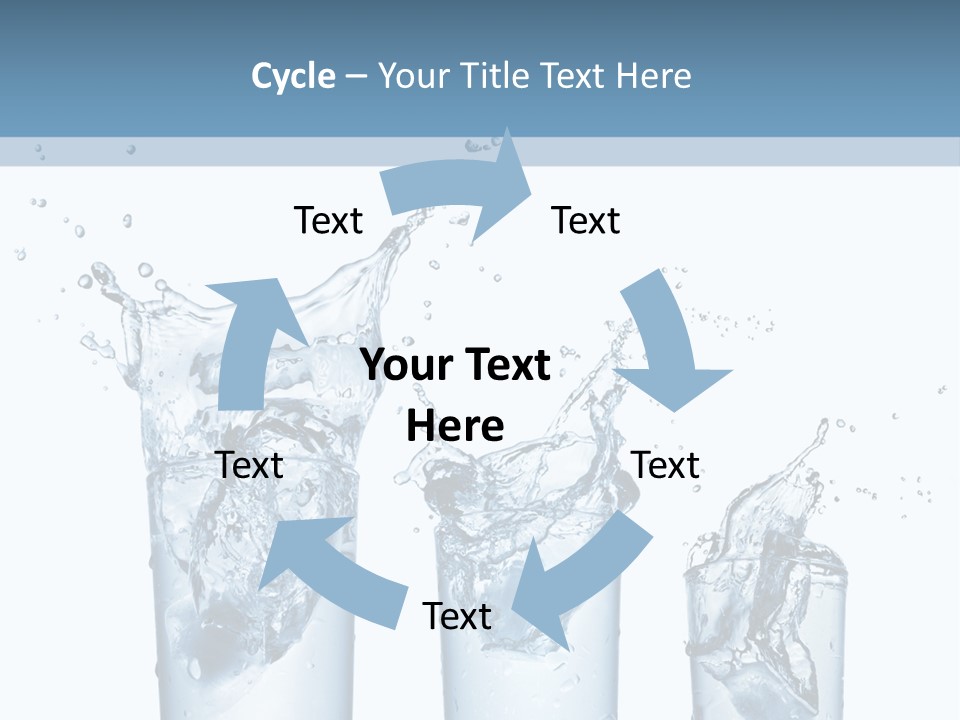 Light Cube Water PowerPoint Template
