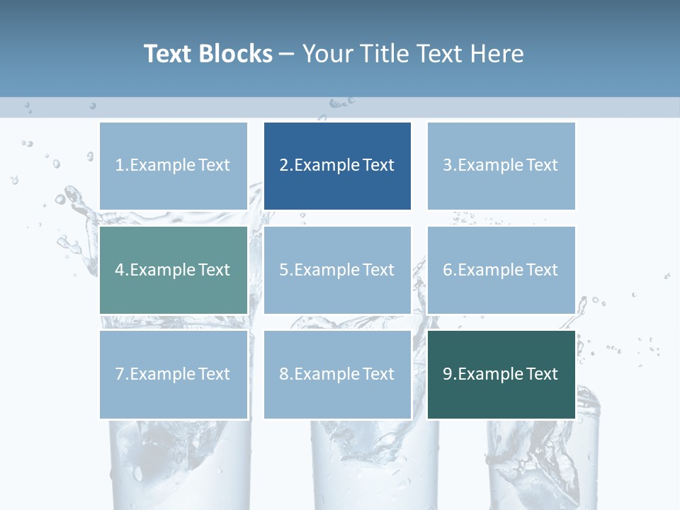 Light Cube Water PowerPoint Template