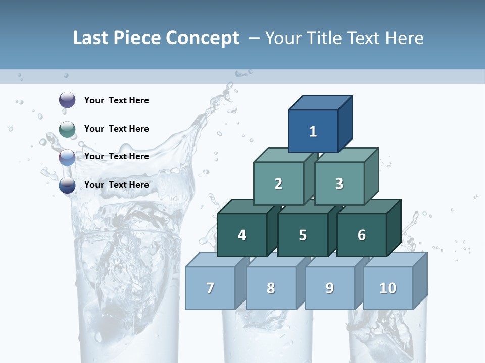 Light Cube Water PowerPoint Template