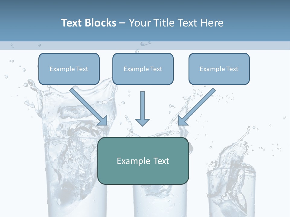 Light Cube Water PowerPoint Template