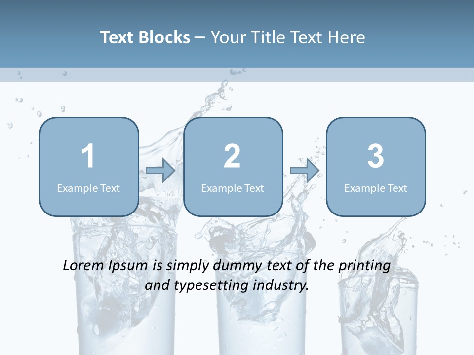 Light Cube Water PowerPoint Template