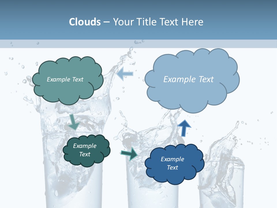 Light Cube Water PowerPoint Template