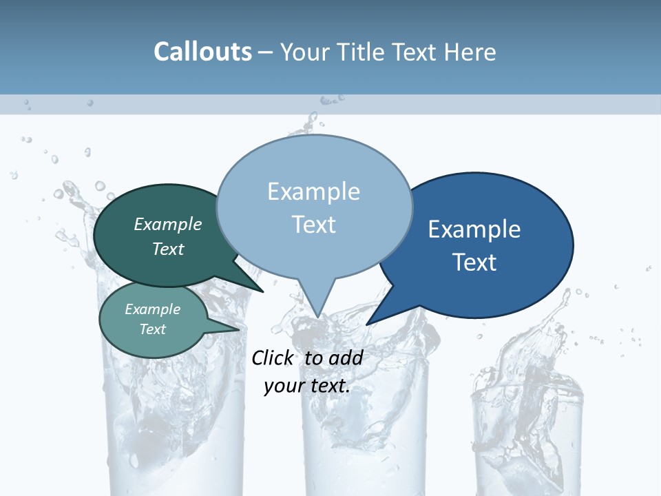 Light Cube Water PowerPoint Template