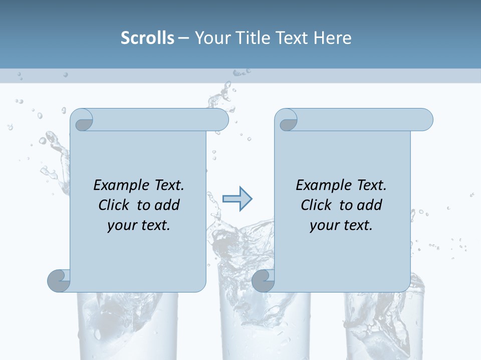 Light Cube Water PowerPoint Template