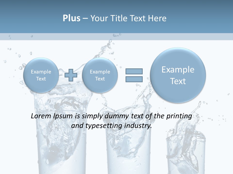 Light Cube Water PowerPoint Template
