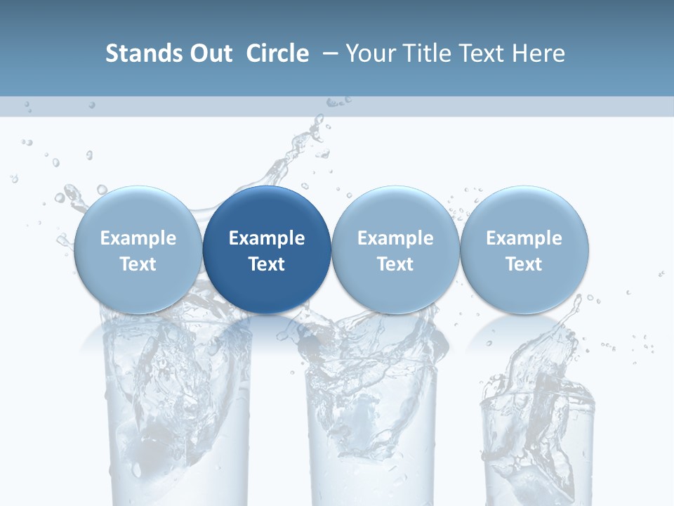 Light Cube Water PowerPoint Template