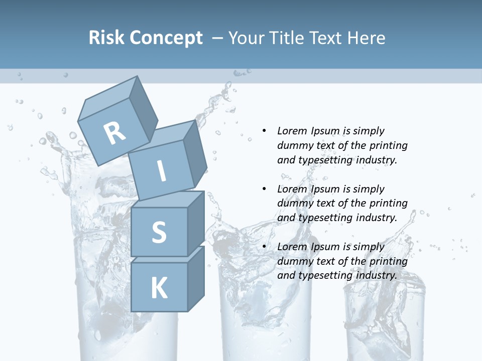 Light Cube Water PowerPoint Template