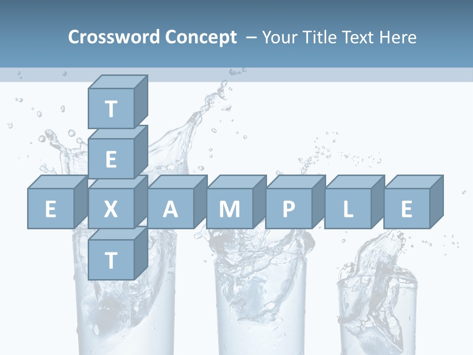 Light Cube Water PowerPoint Template