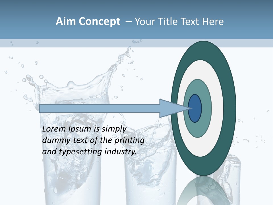 Light Cube Water PowerPoint Template