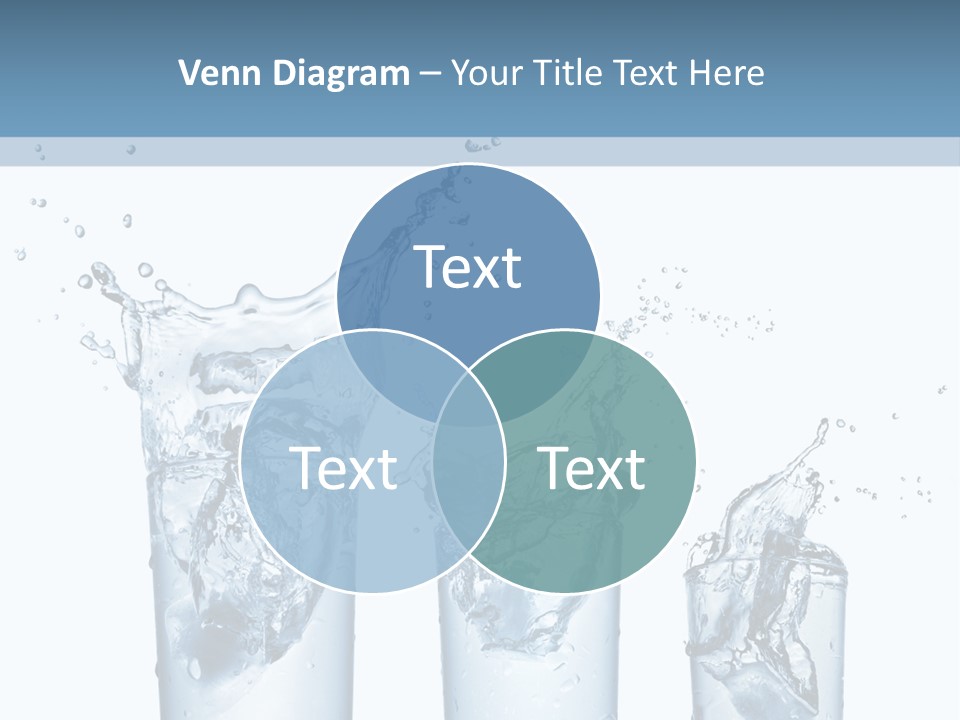 Light Cube Water PowerPoint Template