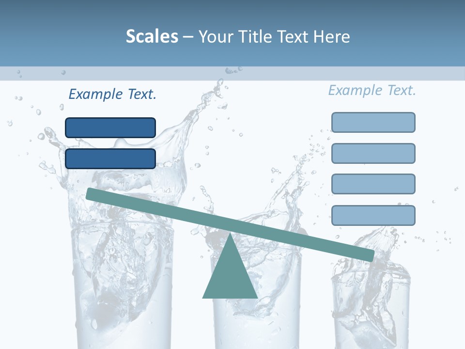 Light Cube Water PowerPoint Template