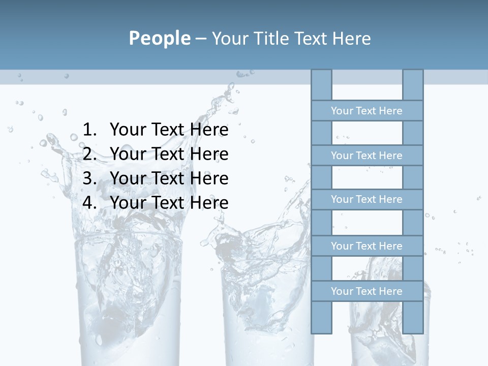 Light Cube Water PowerPoint Template