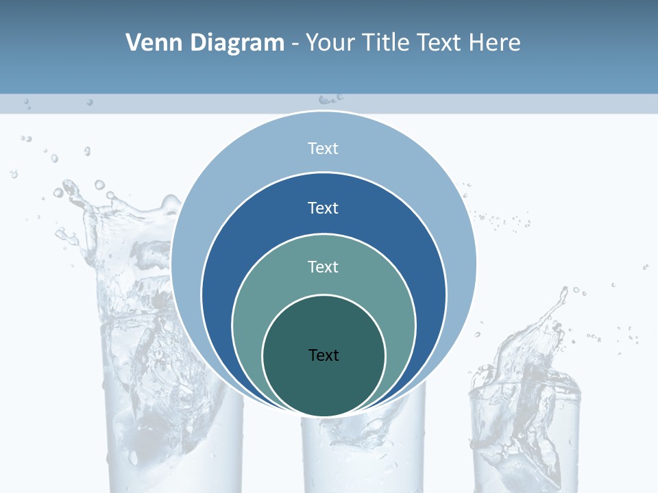 Light Cube Water PowerPoint Template