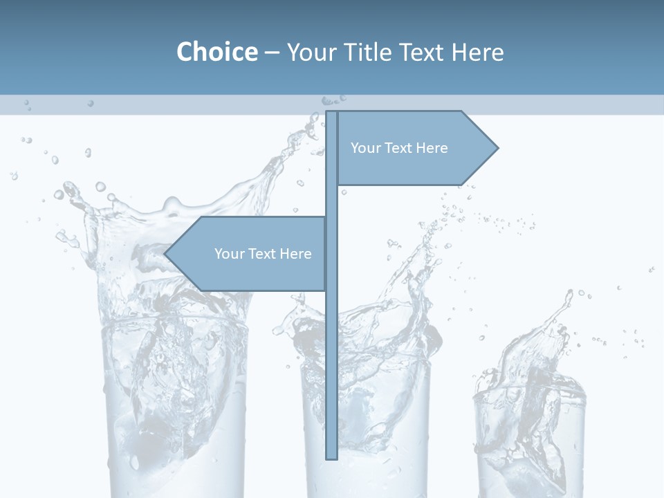 Light Cube Water PowerPoint Template