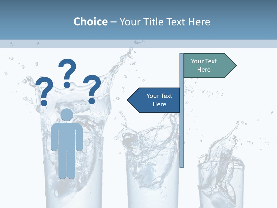 Light Cube Water PowerPoint Template