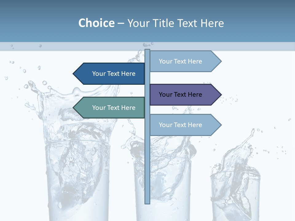 Light Cube Water PowerPoint Template