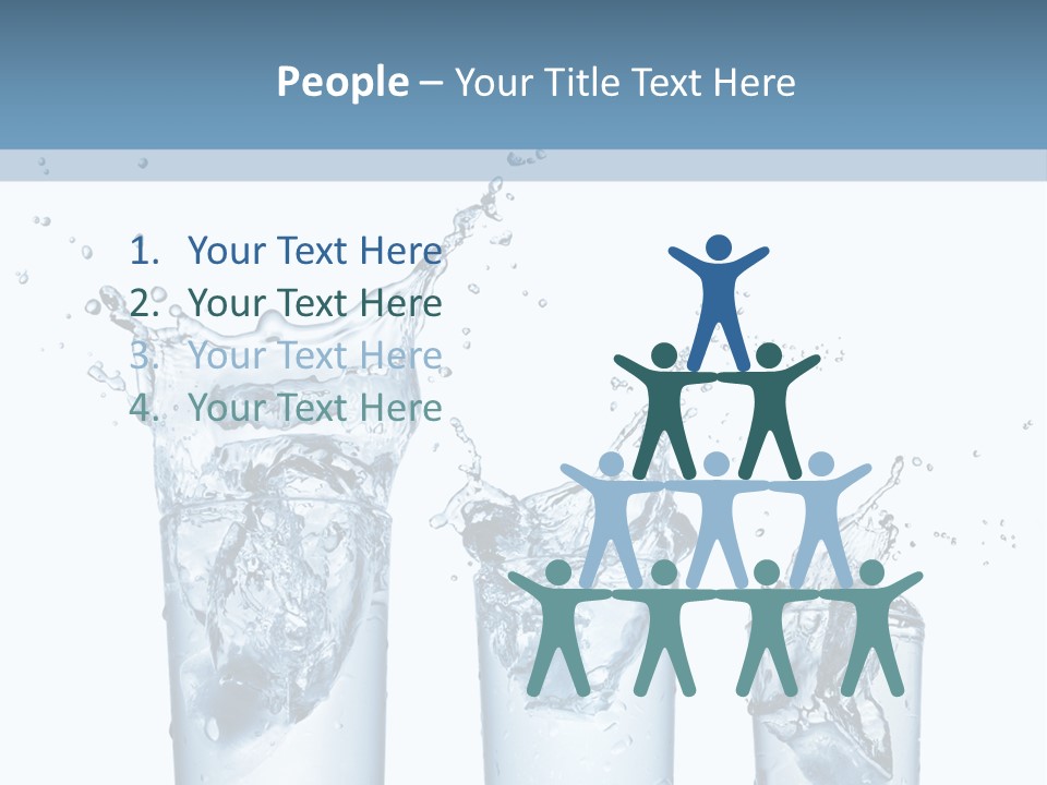 Light Cube Water PowerPoint Template