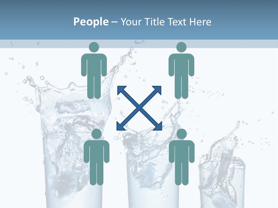 Light Cube Water PowerPoint Template