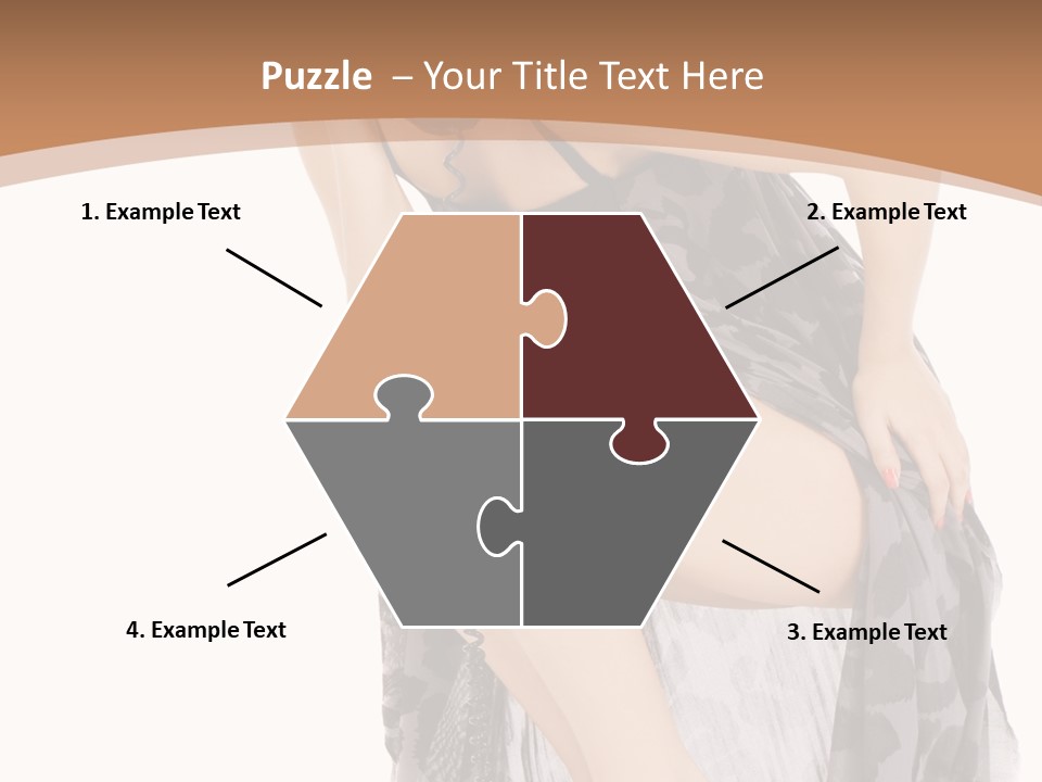 Expression Hold Flirt PowerPoint Template