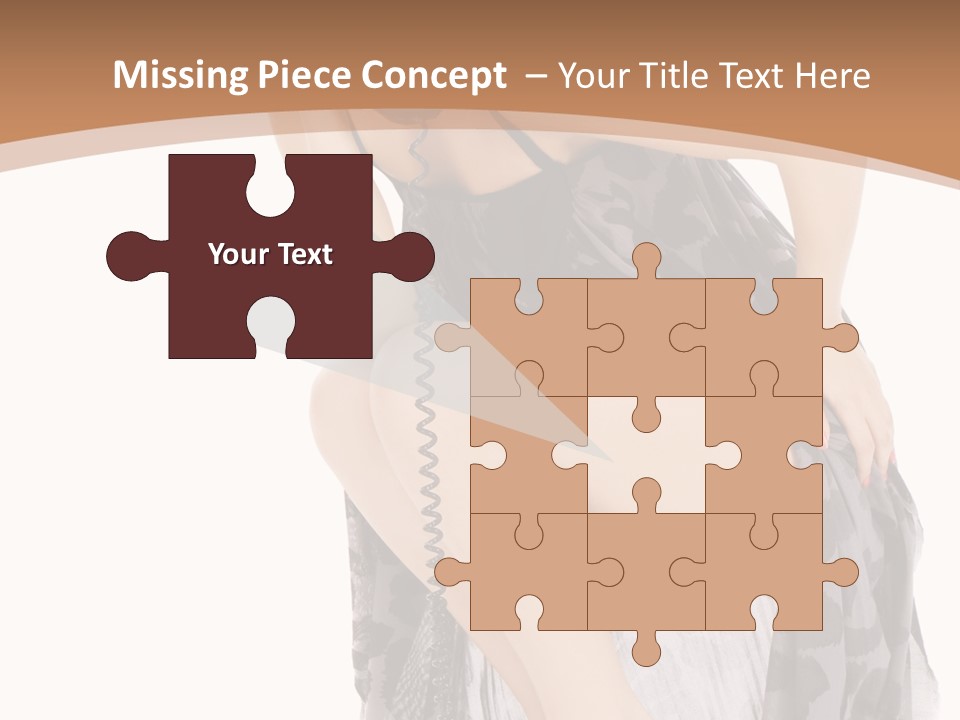 Expression Hold Flirt PowerPoint Template